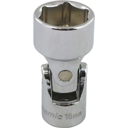 Dynamic 3/8" Drive, 18mm Metric Socket, 6 Points D008718